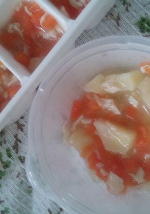 おいもとささみの離乳食(基本)-レシピのメイン写真
