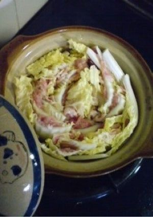 材料3つ★豚バラと白菜のミルフィーユ鍋-レシピのメイン写真