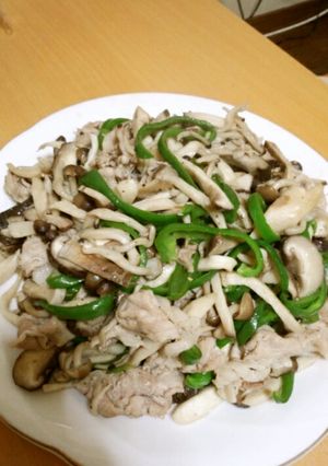 豚とキノコの炒めもの-レシピのメイン写真