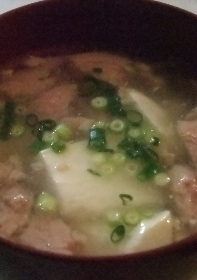 スパムと豆腐の簡単スープ-レシピのメイン写真