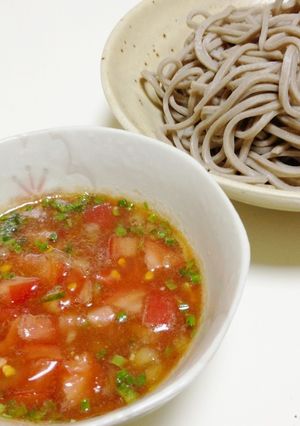 トマトつゆdeつけ蕎麦-レシピのメイン写真