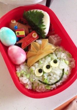 キャラ弁★グリーンメン-レシピのメイン写真