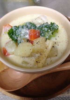 簡単！豆乳パスタシチュー-レシピのメイン写真