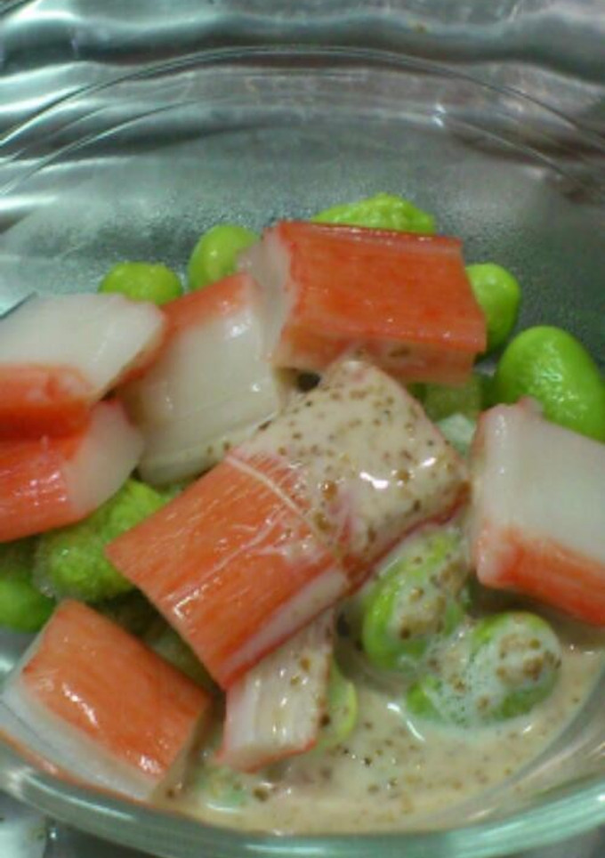 お弁当に！豆とカニカマの和え物-レシピのメイン写真