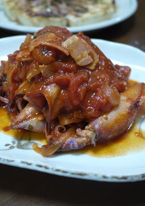 ヤリイカのトマト煮-レシピのメイン写真
