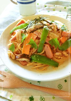 スパム・野菜の醤油麹×ケチャ　和風すぱ-レシピのメイン写真