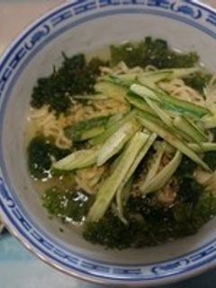 パセリとキュウリの塩らーめん-レシピのメイン写真