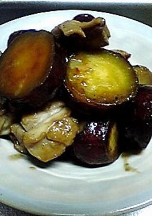 さつまいもと鶏肉のオイスター煮-レシピのメイン写真