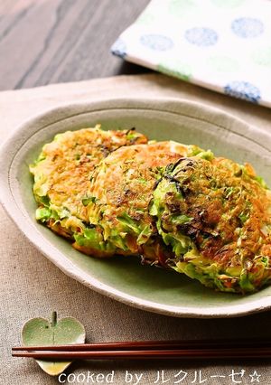 塩昆布が決め手！大人のヘルシーお好み焼き-レシピのメイン写真