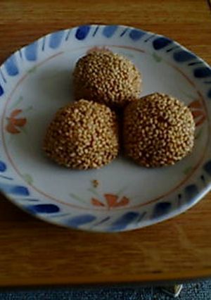 レンジで！かぼちゃのごま団子-レシピのメイン写真