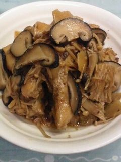 手羽元ときのこの甘辛煮-レシピのメイン写真