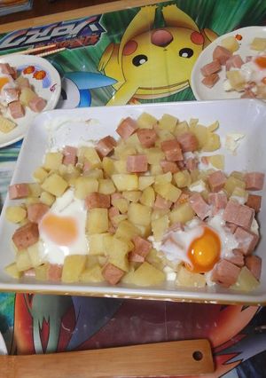 ジャガイモとスパムのオーブン焼き-レシピのメイン写真