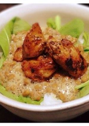 照り焼き納豆ルッコラ丼-レシピのメイン写真