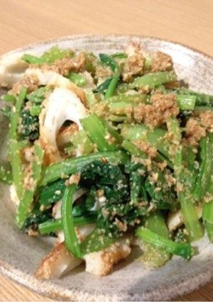 ほうれん草とちくわのゴマ和え-レシピのメイン写真