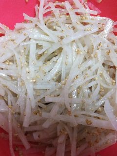 大根の千切りサラダ~昆布茶和え~-レシピのメイン写真