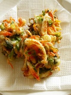 刺身のイカをかき揚げ!-レシピのメイン写真