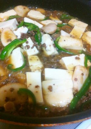 時短節約チンジャオロース風豆腐きのこあん-レシピのメイン写真