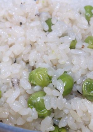 ミツカン「だしむすび」で豆ごはん-レシピのメイン写真