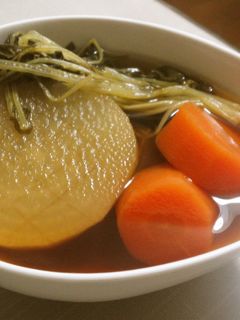 大根、人参、水菜の煮物-レシピのメイン写真