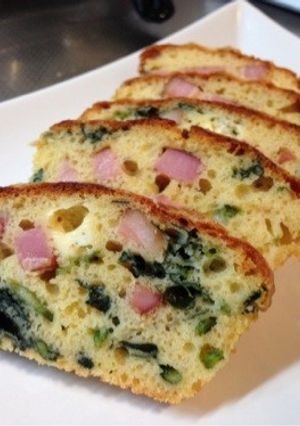 HMでベーコンとほうれん草のケークサレ-レシピのメイン写真