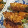 ヨシダソースで絹さやの肉巻き♪