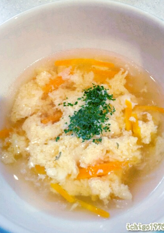 卵がふわふわ☆卵とじスープ♪-レシピのメイン写真