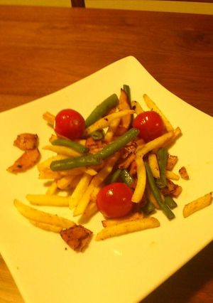 フライドポテトと色々野菜の塩炒め-レシピのメイン写真