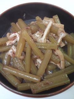 ふきと油揚げの煮物-レシピのメイン写真