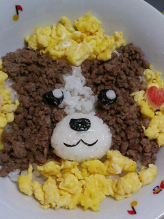 そぼろでパピヨン☆キャラごはん-レシピのメイン写真