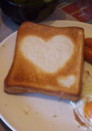 可愛いアレンジ食パン-レシピのメイン写真