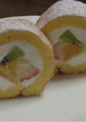 さっぱりひとくちロールケーキ-レシピのメイン写真