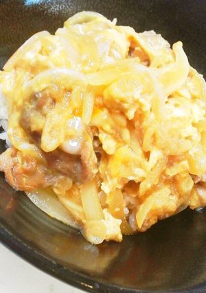 夕食ランチに☆簡単他人丼（豚肉と卵の丼）-レシピのメイン写真