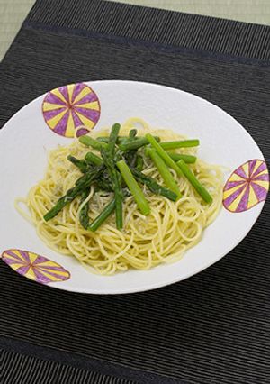 和風しらすとアスパラのパスタ・ランチにも-レシピのメイン写真