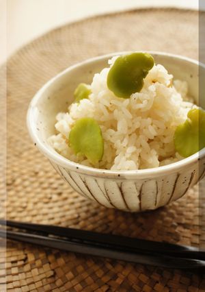 * 春ご飯 ♥ そら豆ご飯♬-レシピのメイン写真