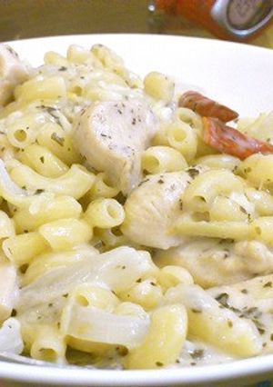 鶏むね肉と新玉ねぎの生姜クリームパスタ-レシピのメイン写真