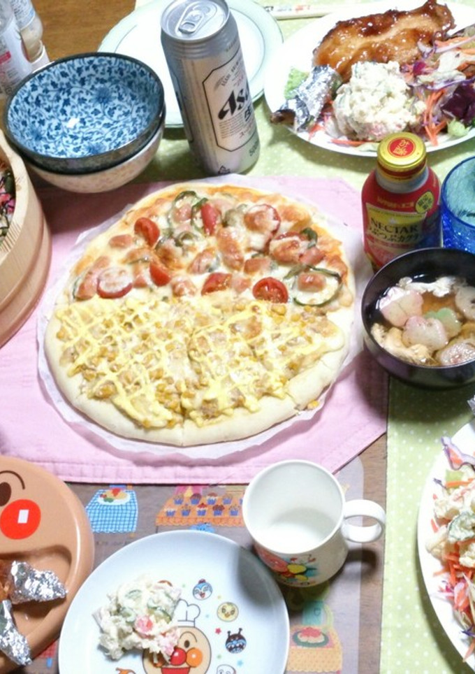 簡単2種類ピザ-レシピのメイン写真
