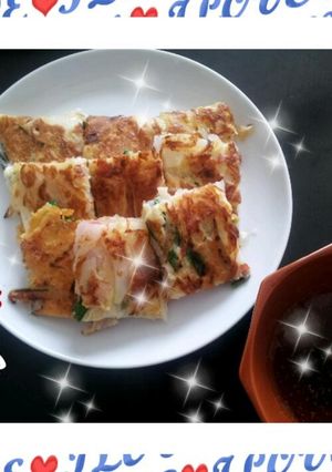 新玉ねぎと長いものチヂミ☆-レシピのメイン写真