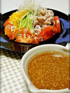 夏に♡冷やし中華(ごまだれ)-レシピのメイン写真