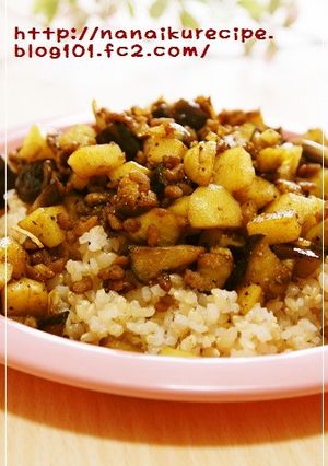 茄子とポテトのドライカレー-レシピのメイン写真