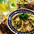 白だしで簡単♪キノコとなすの和風パスタ