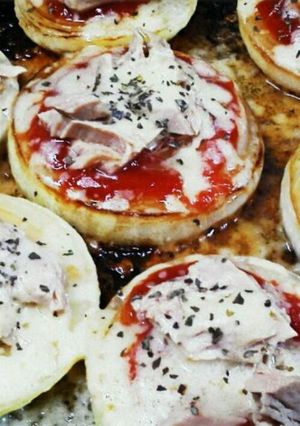 新玉ねぎでなんちゃってピザ♪-レシピのメイン写真