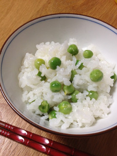 グリーンピースの香りを活かした豆ごはん!-レシピのメイン写真