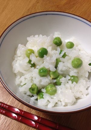 グリーンピースの香りを活かした豆ごはん!-レシピのメイン写真