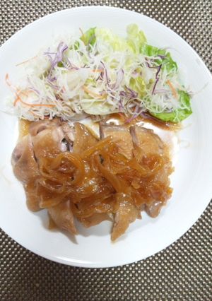 甘口☆鳥もも肉と玉ねぎの照り焼き-レシピのメイン写真