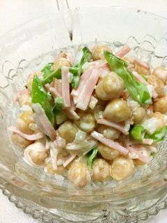 ひよこ豆と新玉ねぎたっぷりサラダ-レシピのメイン写真