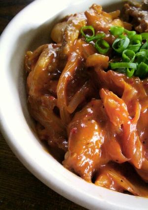 【お手軽ランチに】豚キムチーズ丼-レシピのメイン写真