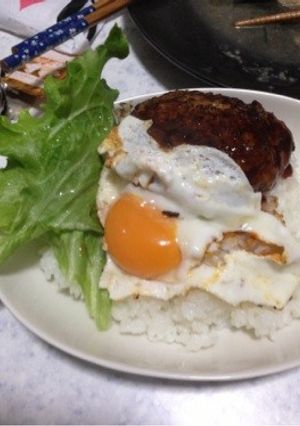 簡単ロコモコ丼-レシピのメイン写真