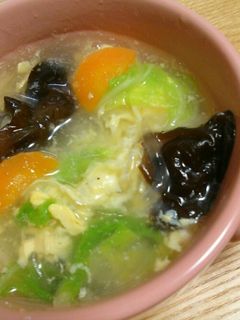 白菜と卵の具だくさんスープ☆-レシピのメイン写真