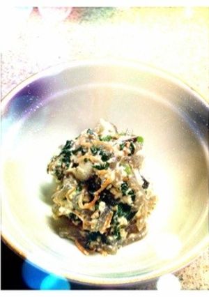 簡単！料亭の味《春菊の白和え》-レシピのメイン写真
