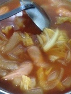 あるものでほっこり赤スープ-レシピのメイン写真